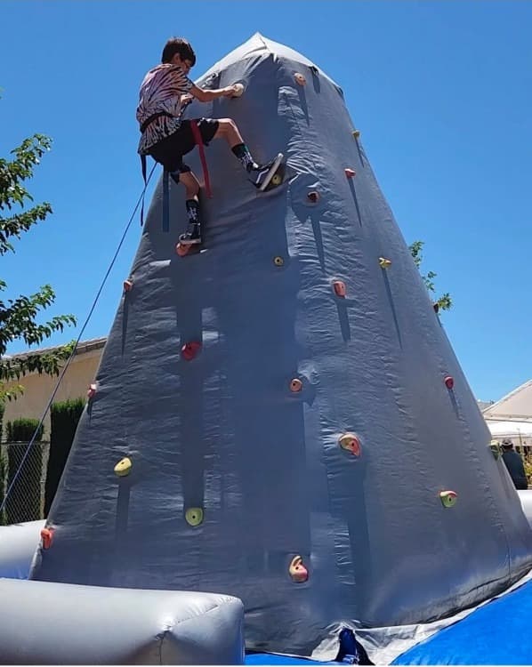 Mobile rock climbing wall rental